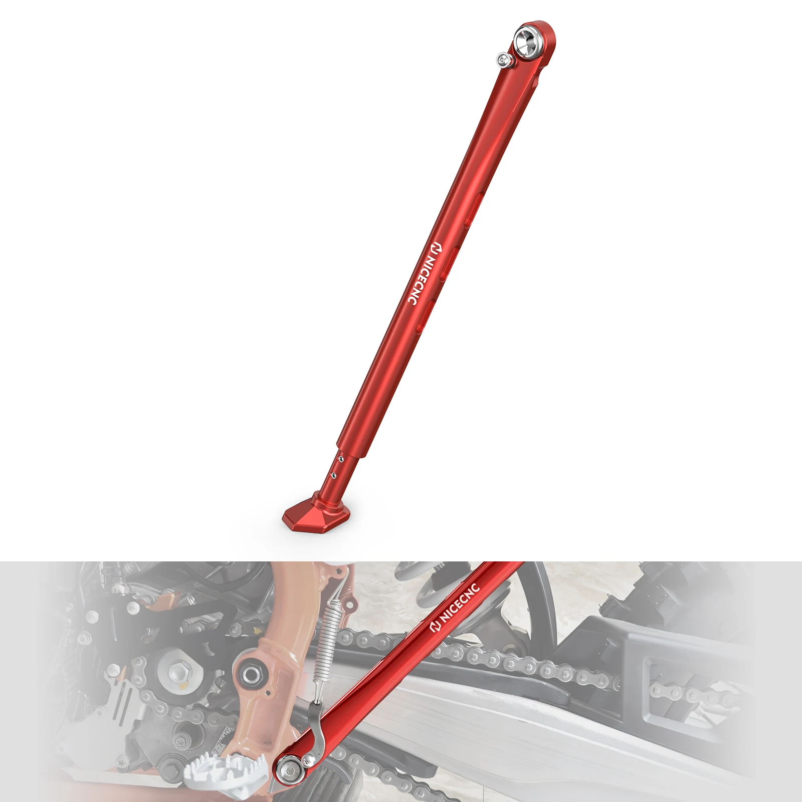 

For GasGas EC300 EC250 EX EC 125 250 300 EXF ECF 250 350 450 2021-2023 Adjustable Kickstand Sidestand Aluminum Lowering Links