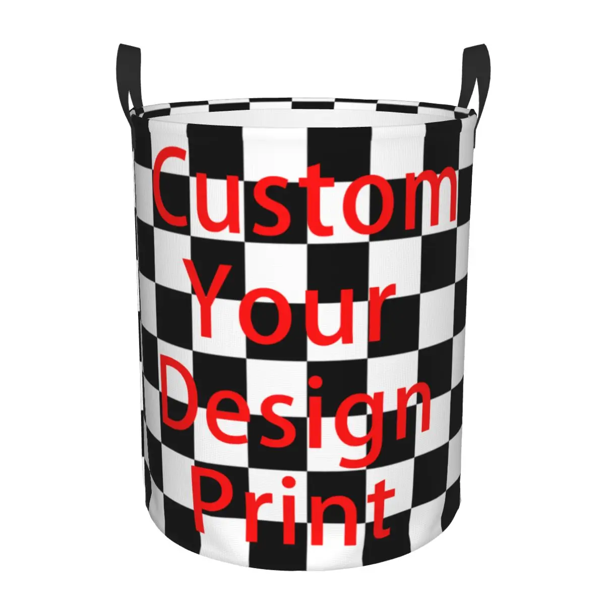 Custom Custom Your Design Laundry Hamper Large Storage Basket Customized Logo Printed Kids Nursery Toy Organizer