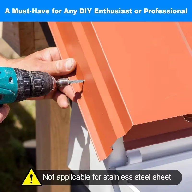 # 8 M4.2 مسامير الصفائح المعدنية ذاتية التنصت 410 سداسية من الفولاذ المقاوم للصدأ غسالة الرأس عالية القوة مسامير التنصت السريعة مخرطة للمعادن #3