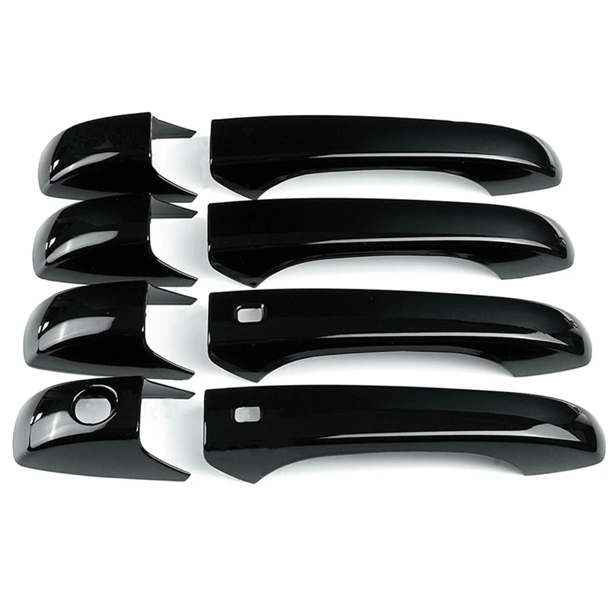 8Pcs/Set Gloss Black Exterior Door Handles for Jeep Grand Cherokee Dodge Durango 2011-2019—L48A