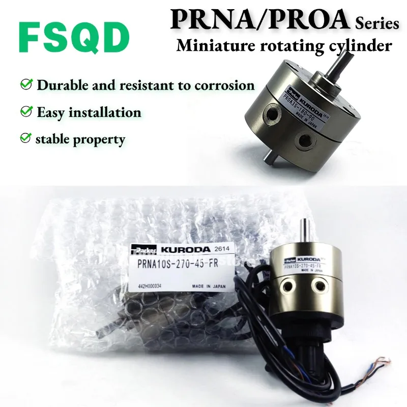 

PRNA10S-270-45-FR PR0A3S-180-90 KURODA type Miniature rotary cylinder standard type PRNA PROA series