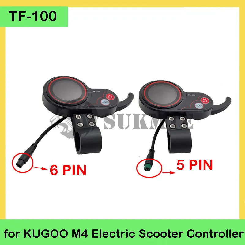 TF‑100 Display 5/6 Pin USB Charging Scooter Display Panel Communication Instrument for KUGOO M4 Electric Scooter Controller