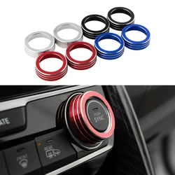 2Pcs/Set Replacement AC Climate Control Ring Knob Trim Cover for Honda Civic 2016 - 2019 Red Aluminum Car Decor Car Accessories