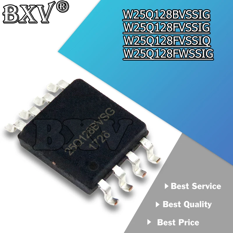 5PCS W25Q128FVSG W25Q128 W25Q128BVSSIG W25Q128FVSSIG W25Q128FVSSIQ W25Q128FWSSIG SOP IC Chipset New And Original