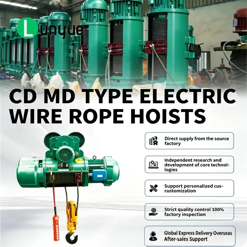 Industrial Pneumatic Electric Hoist CD1 MD1 1-5 Ton Wireless Remote Control Chain Sling Heavy Lifting Winch