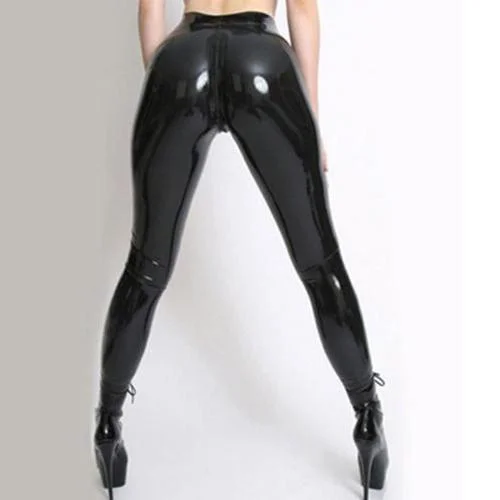 

100% Natural Latex Rubber Trousers Skinny Pants Halloween Uniform Masquerade Handmade Custom Cosplay ball