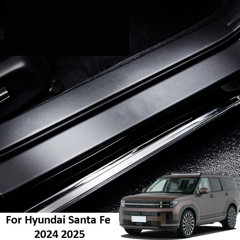 

Для Hyundai Santa Fe 5-го поколения 2024 2025, задняя защита багажника автомобиля, защитная полоса, устойчивая к царапинам, износостойкий аксессуар