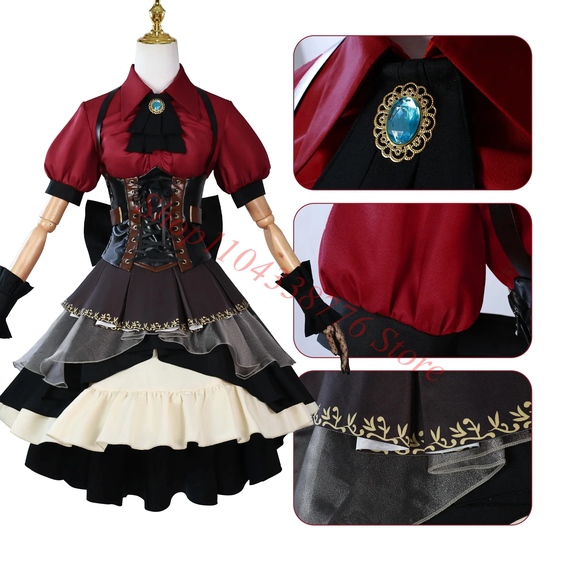 New Anime BanG Dream! Sakiko Togawa Cosplay Costume Adult Women Singer Uniform Dress Full Set Accessories Suits Halloween Prop
