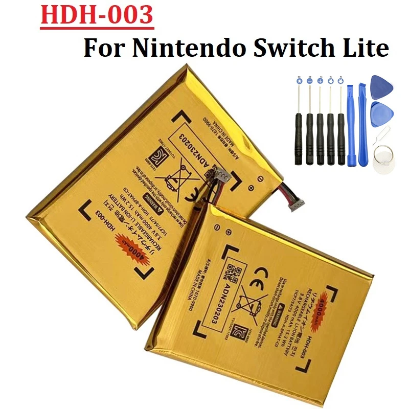 HDH-003 HDH 003 4000mah battery with tools For Nintendo Switch Lite HDH-001 HDH-003 Replacement Li-ion Batteria