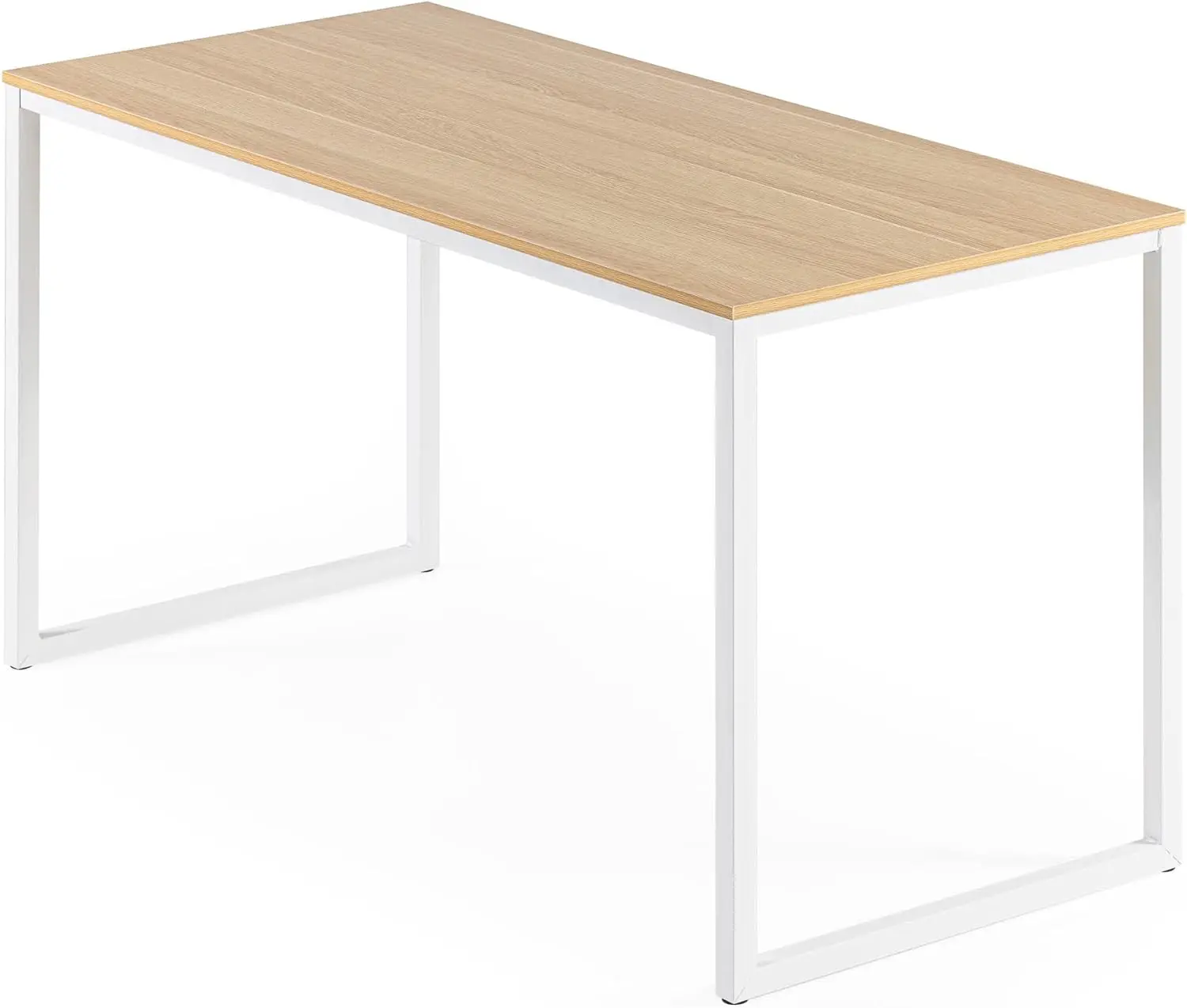 

Jennifer 55 Inch WhitDesk, Computer Workstation, Office Desk, Dining Table, Easy Assembly, Natural