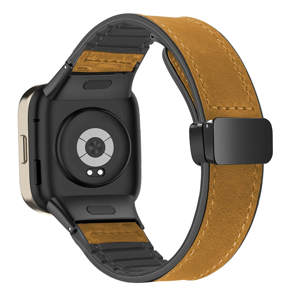 Essidi Frosted Geniune Leather Silicone Band For Xiaomi Redmi Watch 3 Soft Watch Bracelet Strap Loop For Redmi Watch 3