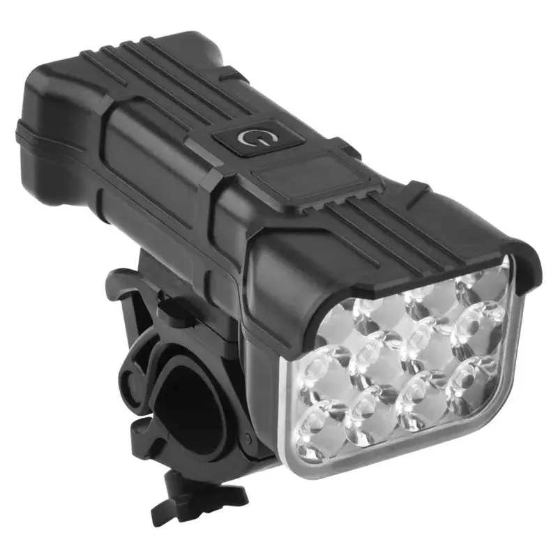 

Bicycle Front Light MTB Bicycle Head Lights Cycling Bike Safety Lamp for Night Riding 12 LED Bike Light with Horn Rechargeable