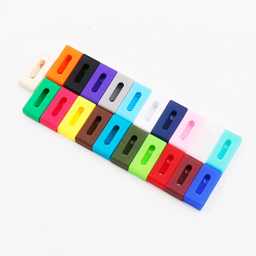 

4Pcs Silicone Watch Band Strap Loops Black Flexible Replacement Rings for Wristwatch Accessories Watch Band Loop