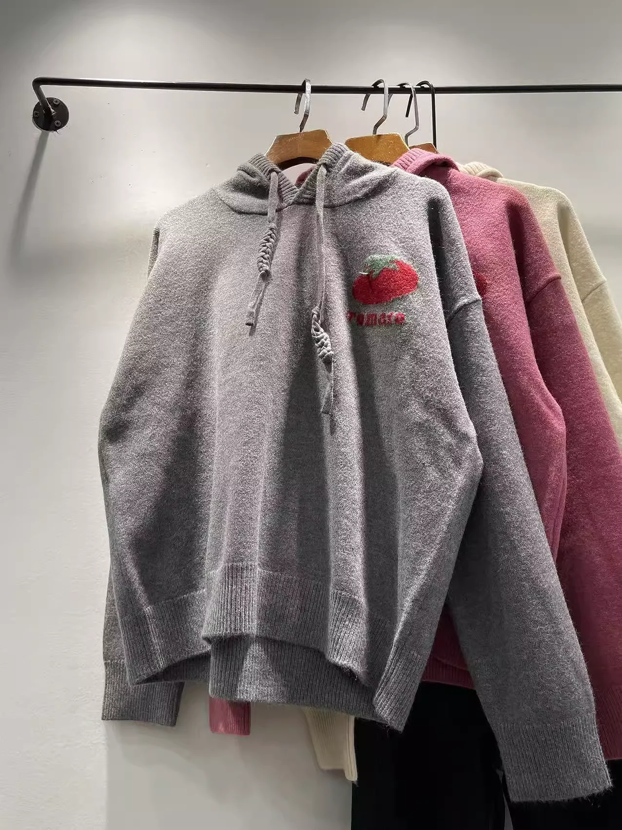 

2026 японские свитера и джемперы для девочек мори для женщин, пуловеры с капюшоном, зимний вязаный свитер с капюшоном и вышивкой в стиле каваи