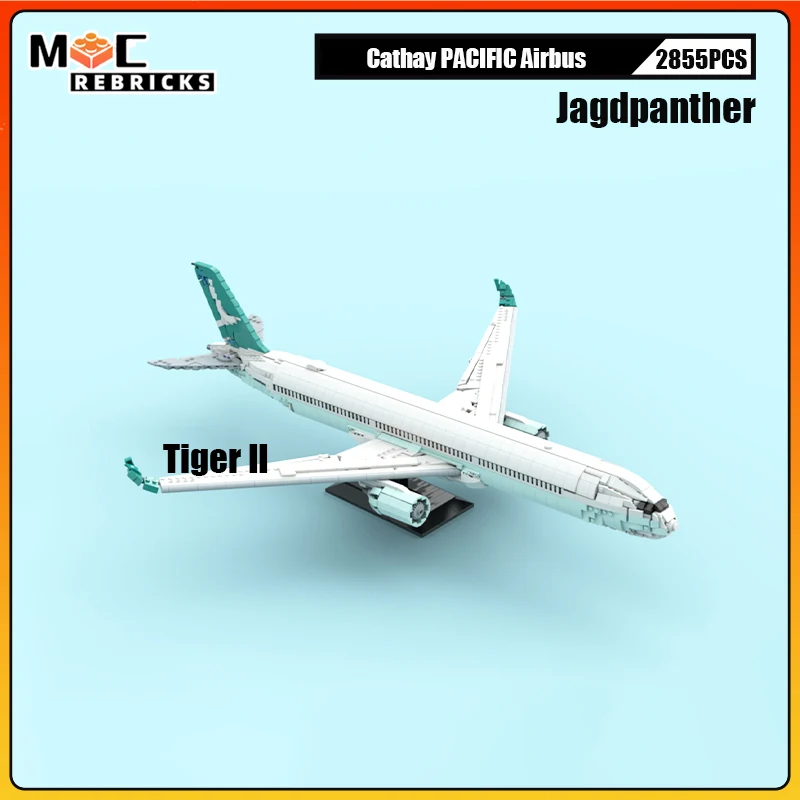

2855 шт. самолет авиалайнера A350-1000 строительные блоки самолета модель MOC коллекционный набор сборка кирпичей игрушки