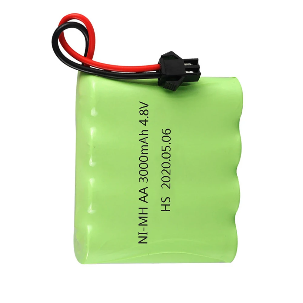 充電式バッテリーピース/ロット,4.8v,3000mah,nimh,2個,電気玩具用,安全設備,電気玩具,aa