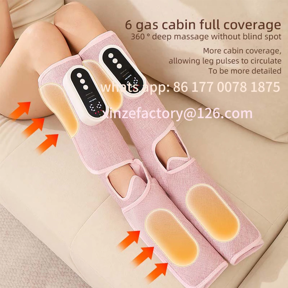 

Настраиваемый электрический массажер для ног икр, массажер для ног с воздушным давлением, улучшение кровообращения для старых холодных ног