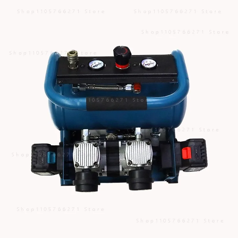 Industrial high-power air compressor rechargeable wireless lithium battery air compressor dual barometer power tool parts