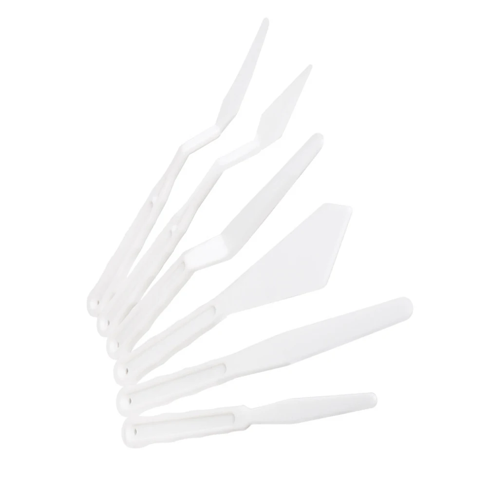 

30pcs Plastic Palette Knives Set Flexible Blades for Canvas Painting Mixing Tools Oil Accessories Painting Tool Kit