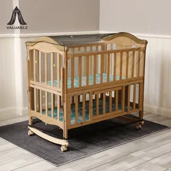 100% Polyester Safety Baby Bassinet Crib Baby Playpen Cradle Mosquito Cover Net