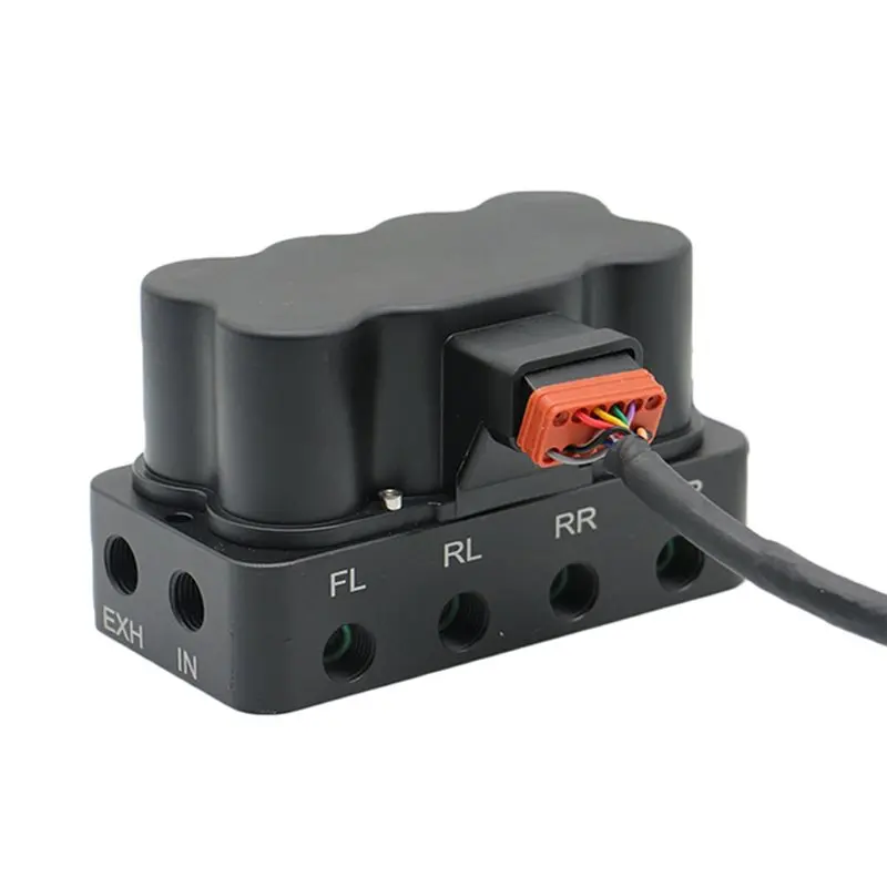 Elettrovalvola AA-Solenoid Valve Manifold With Remote For Car Truck And Trailer 200 Psi Air Ride Suspension Waterproof Valveblock Pneumatica — dettaglio 4