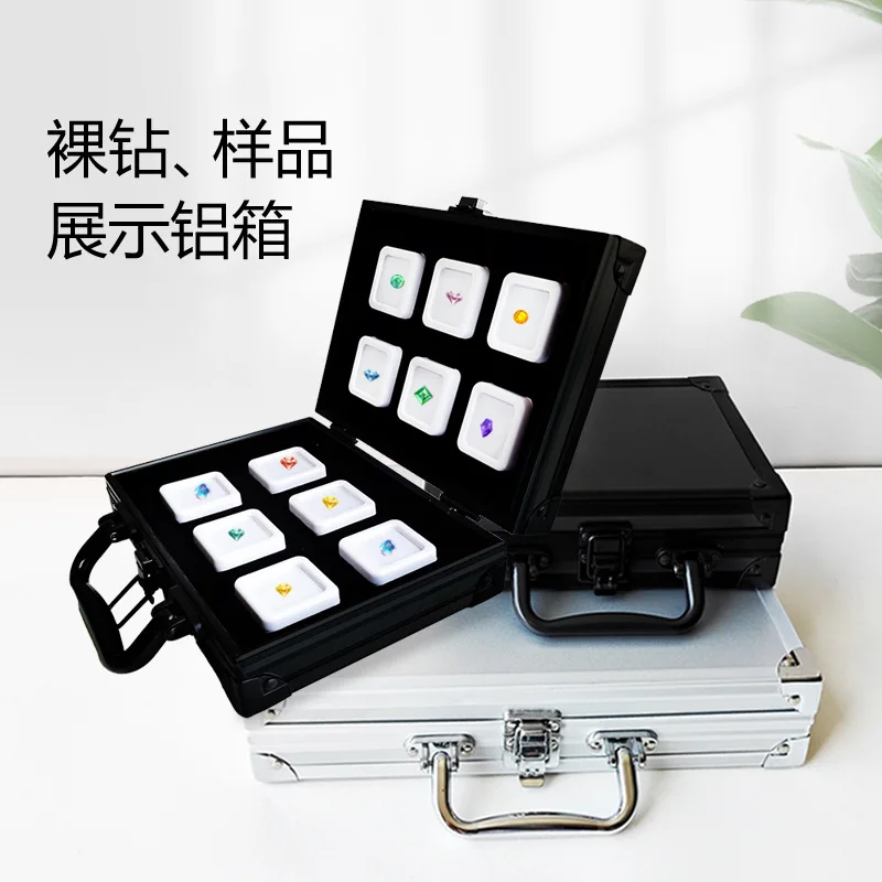 

Цветные драгоценные камни, кольца с камнями, ювелирные изделия, коробки для хранения бриллиантов, прозрачные демонстрационные коробки, сумки для выставок и хранения