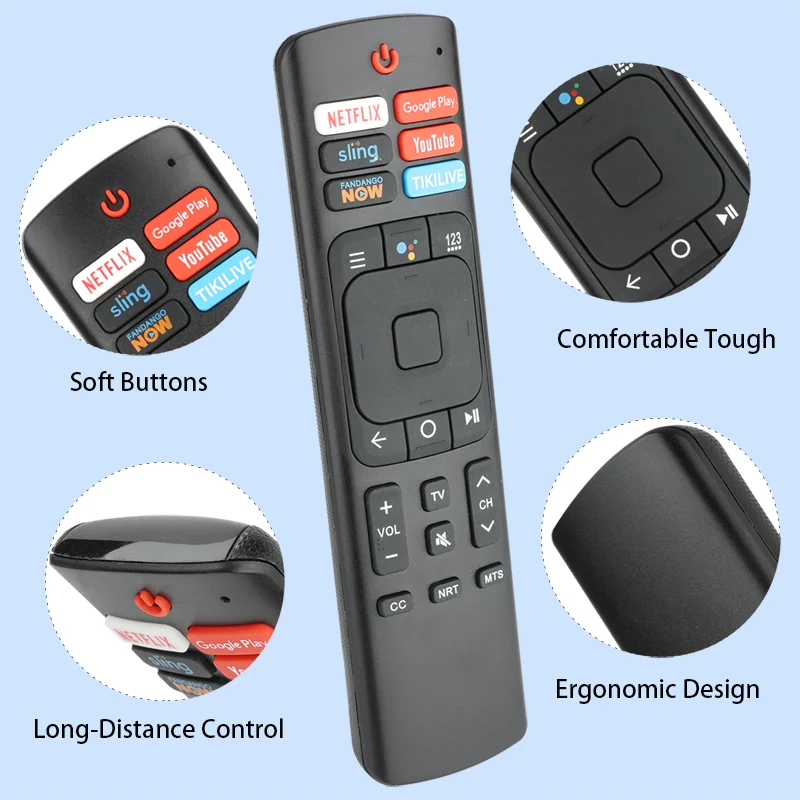 ERF3A69 IR Remote Control For Hisense Smart TV 50H6D 55Q8E 65Q8E 65H9908 55Q8809 65Q8809 HU50U7A 55H9100E 55Q8020E 55Q8030E