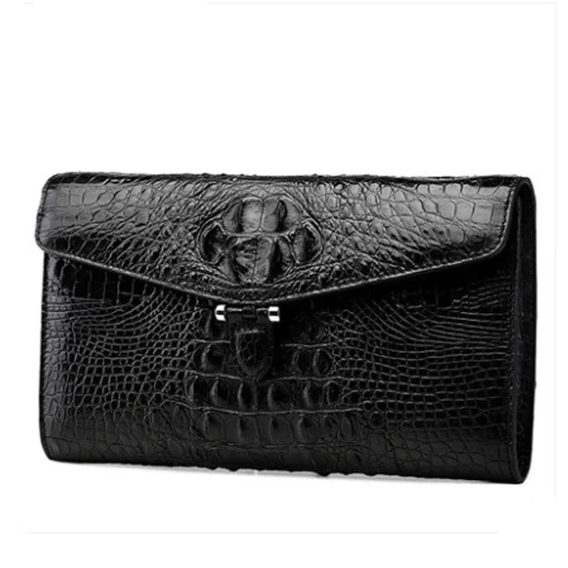 

Мужской новый клатч из крокодиловой кожи для мужчин, деловые мужские клатчи, модная сумка-конверт, молодежная мужская сумка