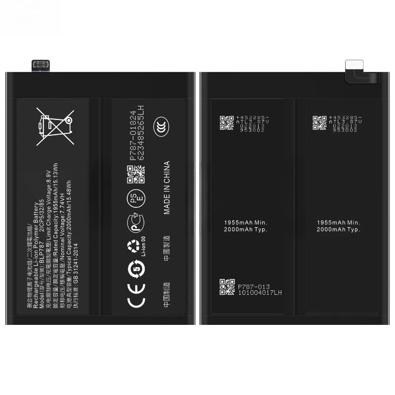 High Quality BLP787 Phone Battery 7.74V 2000mAh For OPPO Reno 4 Pro 5G PDNM00 PDNT00 CPH2089 Brand New Replacement Battery