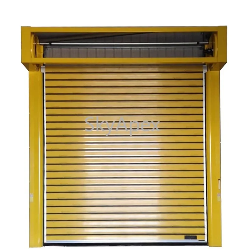 Modern  Stainless  Steel Roller Shutter Door With Turbine System Finished Surface For Workshop Outdoor Use High Quality Security