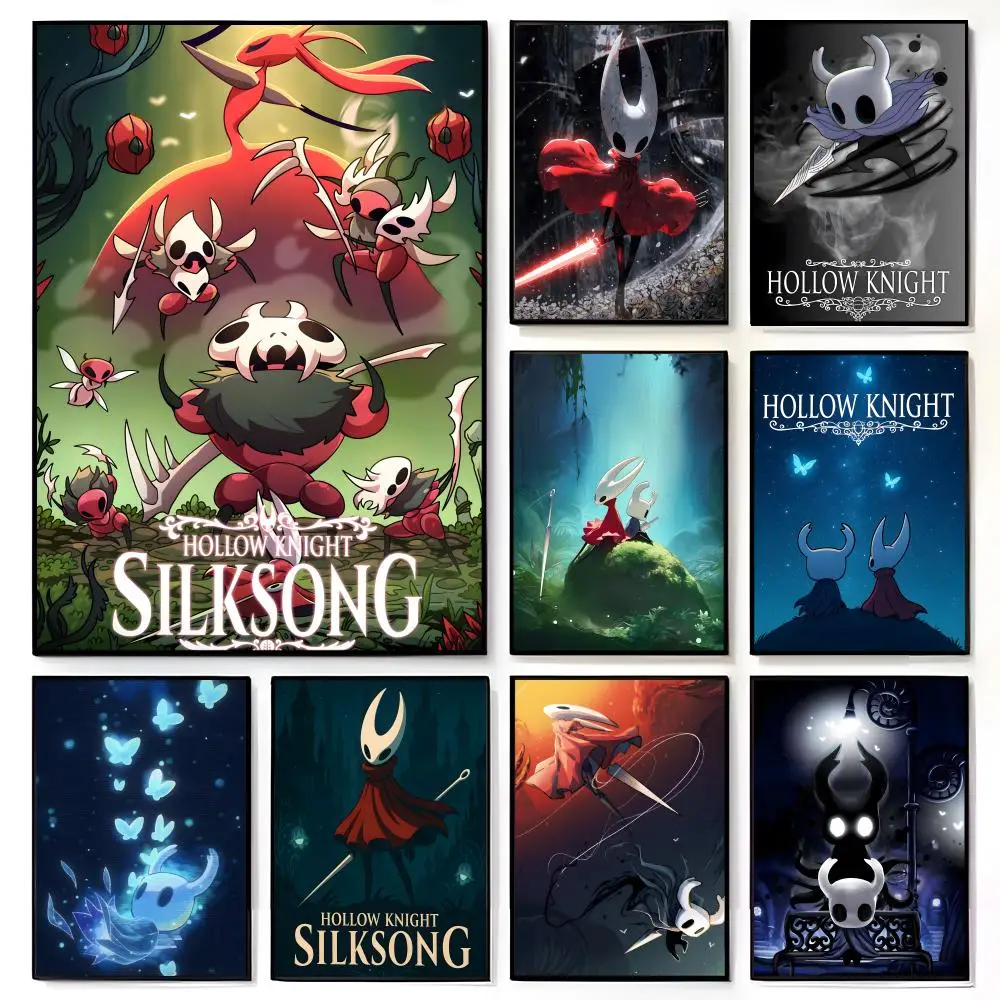 Anime-Videospiele H-Hollow K-Knight Poster Amerikanischer Film Wandbild Kinderzimmer Wanddekoration Druck