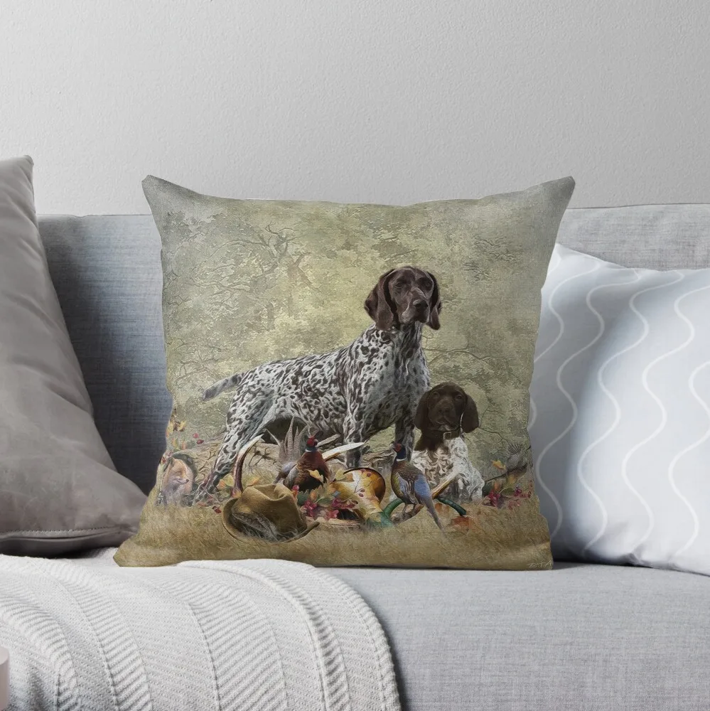 

A versatile hunting breed , German Shorthaired Pointer Throw Pillow Ornamental Pillow Sofa Cushions Cover