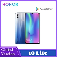 Global Version HONOR-10 Lite Smartphone 6.21 inch 13+24MP Mobile phones Android 4+64GB ROM Google Play Store Dual SIM Cellphones