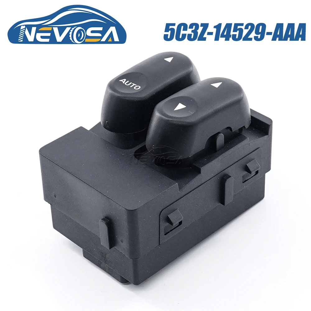 

NEVOSA 5C3Z-14529-AAA For Ford F-250 F-350 F-450 F-550 Super Power Car Window Control Switch Master Driver Side Regulator Button