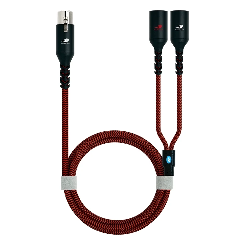 3 Pin XLR female to 2 x XLR male Audio Stereo Cable for Amplifier Speaker Mixer Console Microphone XLR Y Splitter Shielded Cord