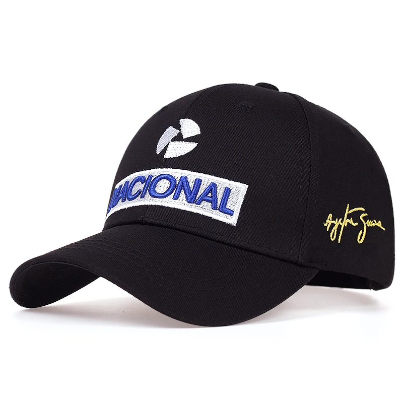 F1 Baseball Cap New Ayrton Senna Racer Fashion Embroidered Hat Outdoor Sun Protection Team Hat