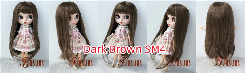 Jusuns JD371 9-10inch 10-11inch Soft Synthetic Mohair Doll Wig Full Bangs Miranda BJD Hair OG Blythes Meadow Doll Accessories