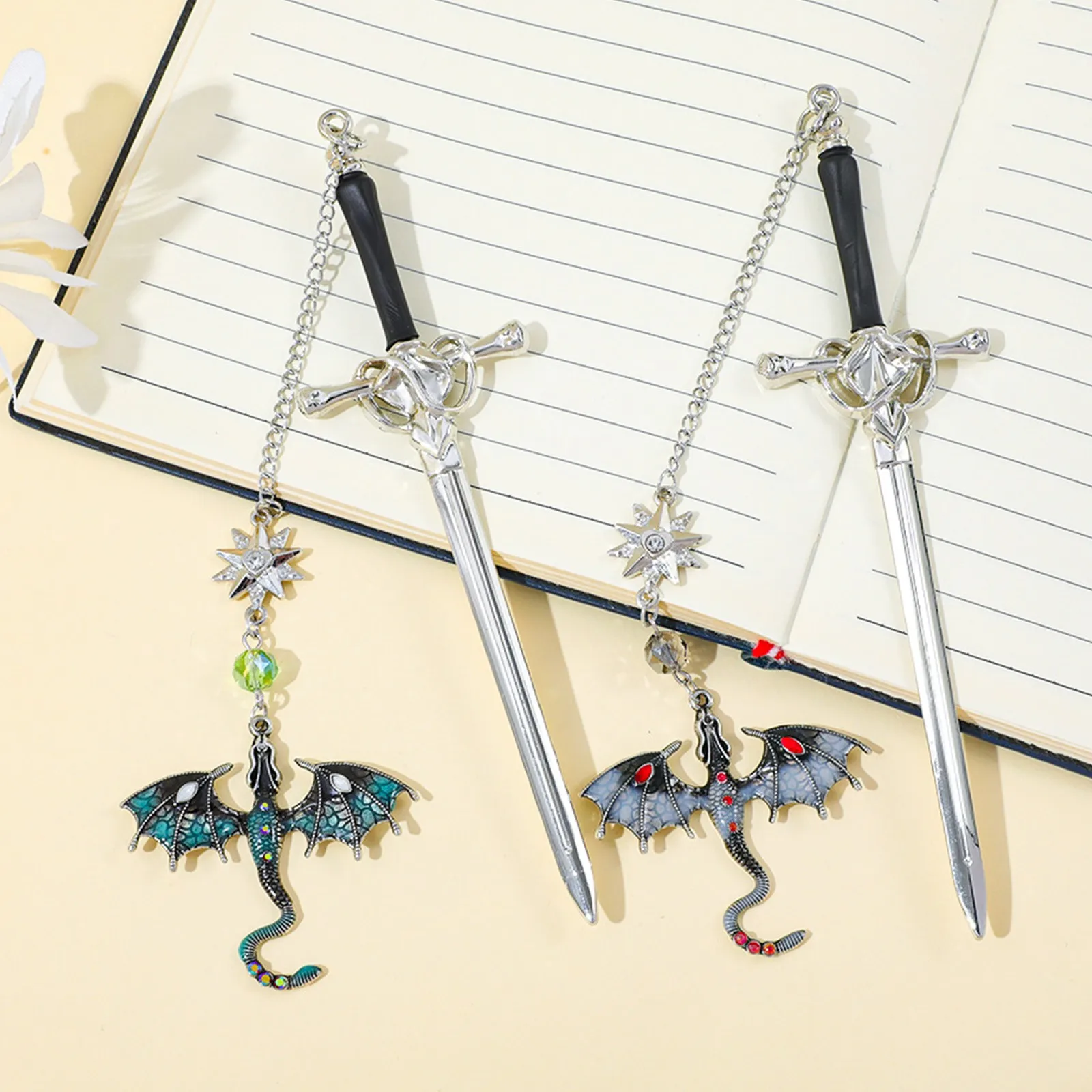 Fun Small Bookmark Interesting Imitation Sword Gift Bookmark Stationery Bookmark Book Lovers Reading Accessories Bookmarks Gifts