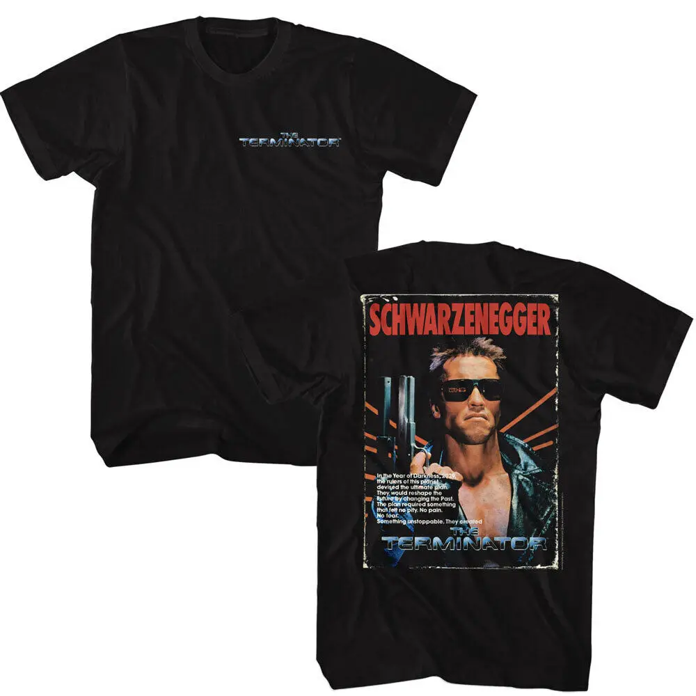 The Terminator sampul Film VHS ADO zenegger 45 kaus pria panjang