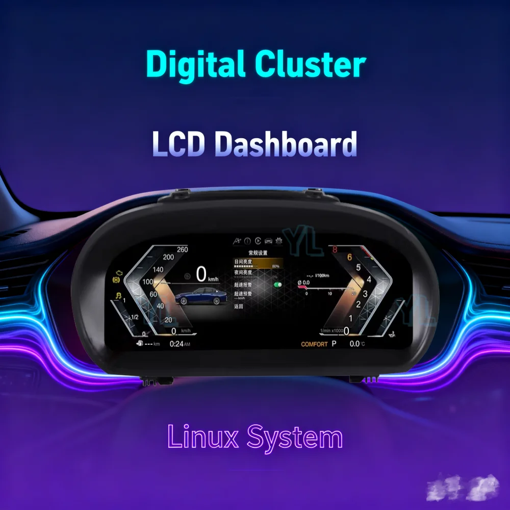 

NEW Upgrade Car Linux System LCD Dashboard Digital Cluster Instrument Speedometer For Bmw X1 E84 1 Series E87 2006-2015 Unit