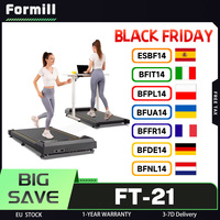 Formill FT-21 Walking Pad Treadmill, Non-slip Running Belt, Shock Absorption, 2.5 HP Motor, 200lbs Max. Load,1-6km/h Speed, LED