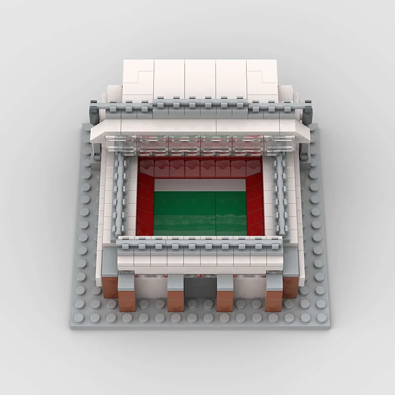 2024 architettura Mini stadio di calcio City Soccer Arena model building blocks Sport Heinz Field Colosseum set per giocattoli per bambini