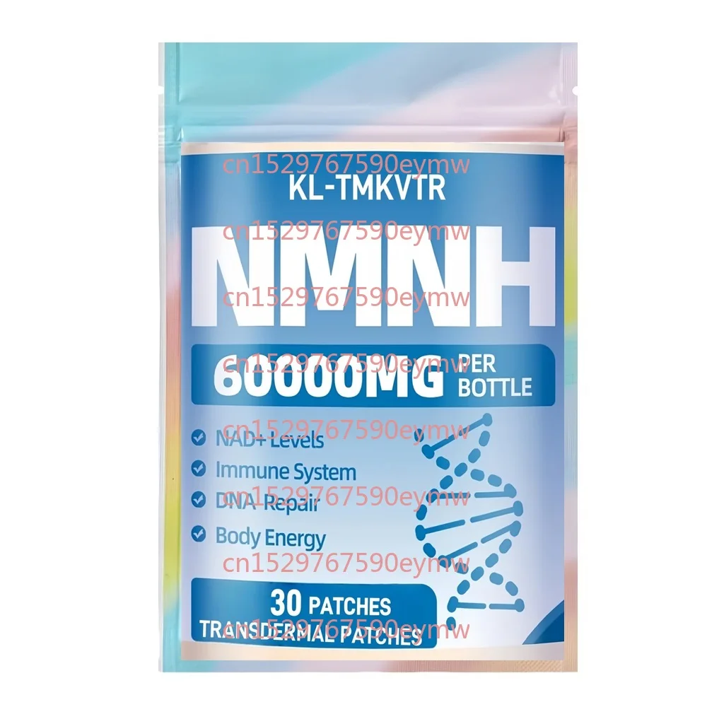 

30 трансдермальных пластырей с дигидроникотинамидом мононуклеотидом (MNH) для повышения уровня NAD+ для энергии, иммунитета и концентрации внимания