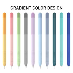 Stylus Cover Silicone Pen Case For Apple Pencil 1 2 Color Matching Stylus Protective Case Non-slip Anti-fall iPad Pen 2 1 Cover