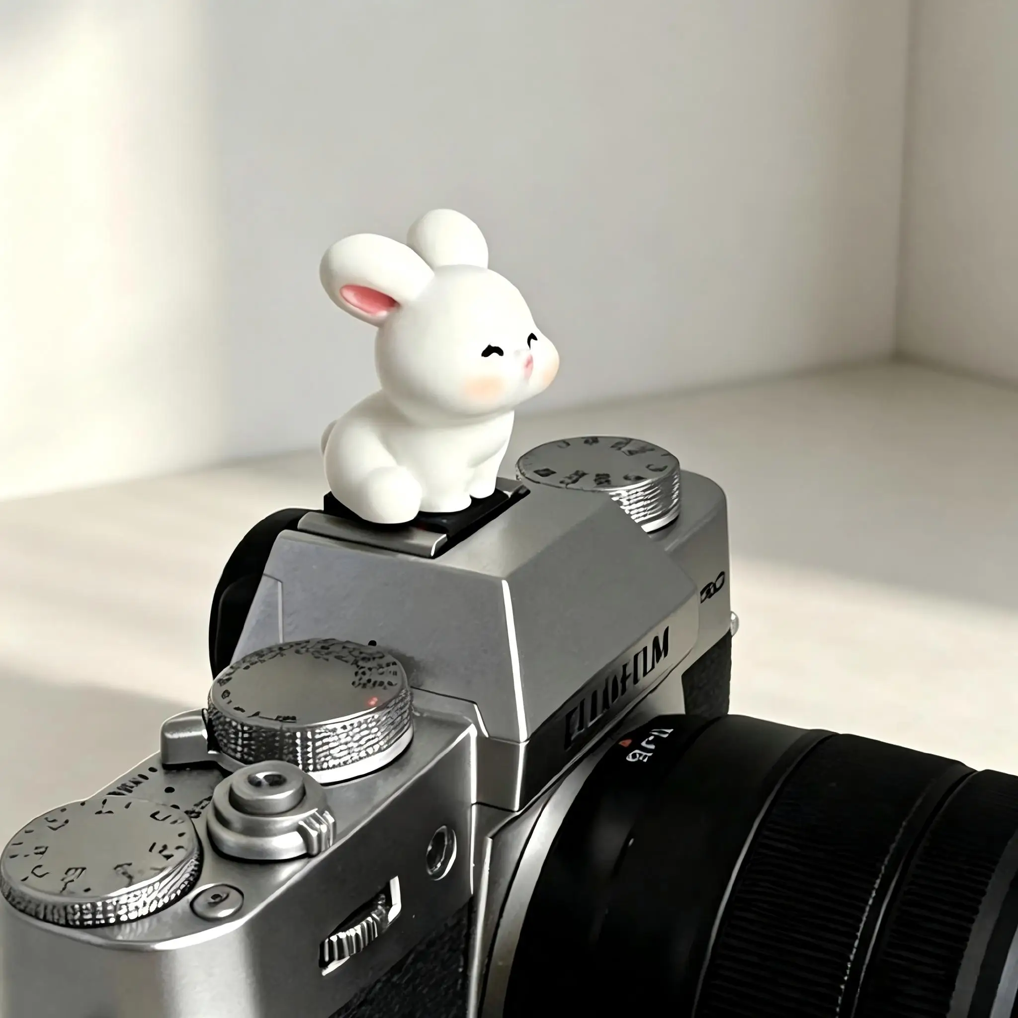 Kawaii Bunny Hot Shoe Cover, Dustproof Anti-Corrosion Flash Shoe Protector For Sony A6400 ZV-E1 Fujifilm X-T30 X-S20 Nikon Z30