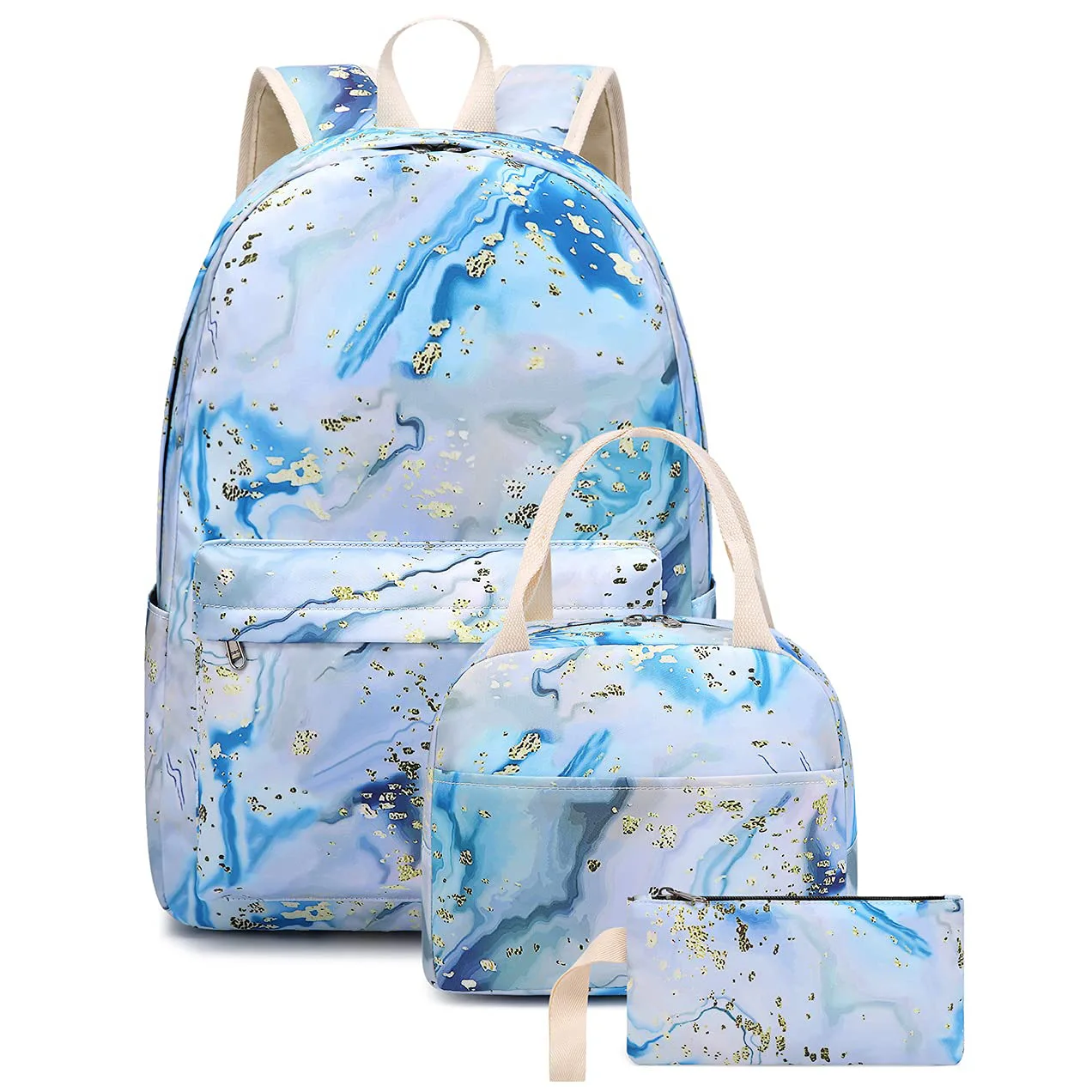 

Magic Backpack Three-piece Set of Schoolbag for Primary and Secondary School Students Female Backpack