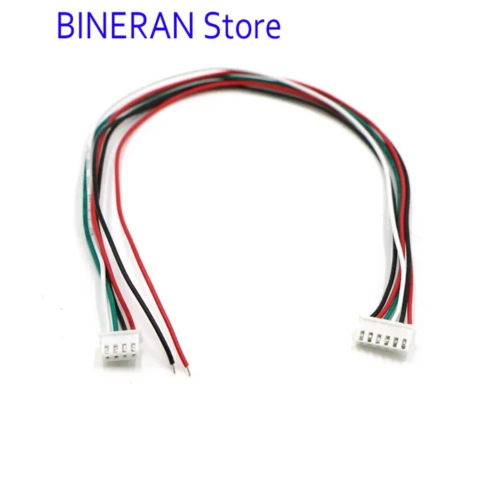 

10PCS XH2.54 6P to 4P ribbon cable motor ribbon cable is divided into encoder and motor cable, wheat wheel trolley cable
