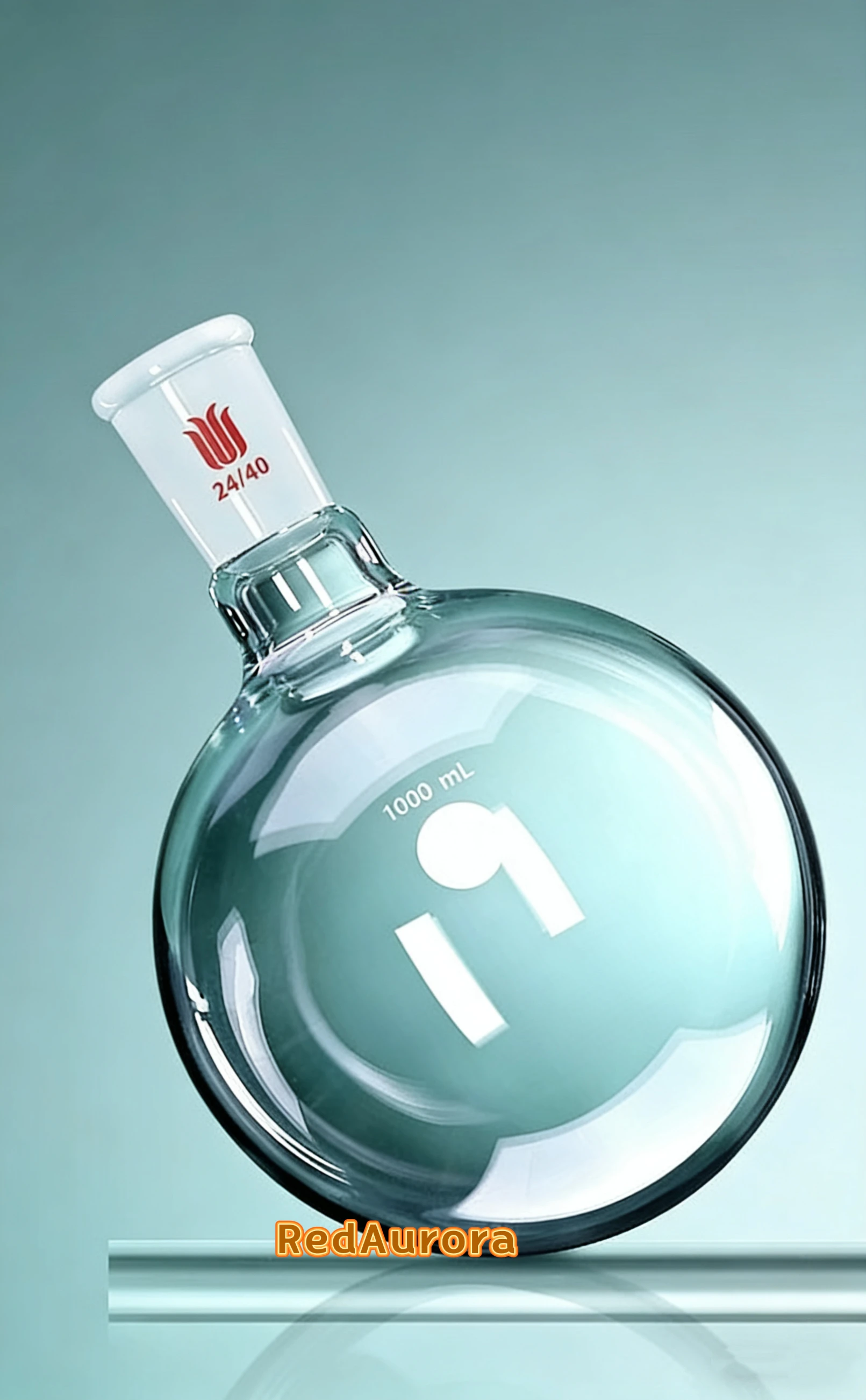 100ml/250ml/500ml/1000ml, 24/40, Jednoujściowa, Okrągłodonna Kolba Szklana, 1 Ujście, Butelka Laboratoryjna, Grube Ścianki - SYNTHWARE — zdjęcie produktu 4