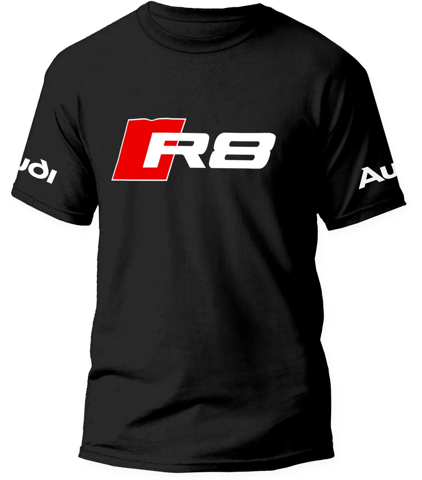 

Audi R8 Printed Cotton T-shirt Summer Men's and Women's Harajuku Clothing Fashion Casual Motorcycle T-shirt Unisex Fan Gifts