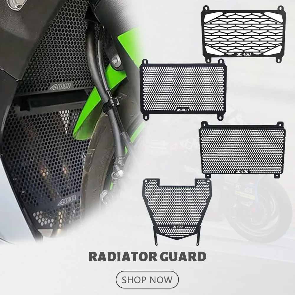

2025 For Kawasaki Ninja 400 Z400 Eliminator 400 450 Ninja 500 Z500 ABS Motorcycle Air Intake Cover Radiator Grille Grill Guard